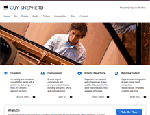 Tablet Screenshot of guyshepherdmusic.com